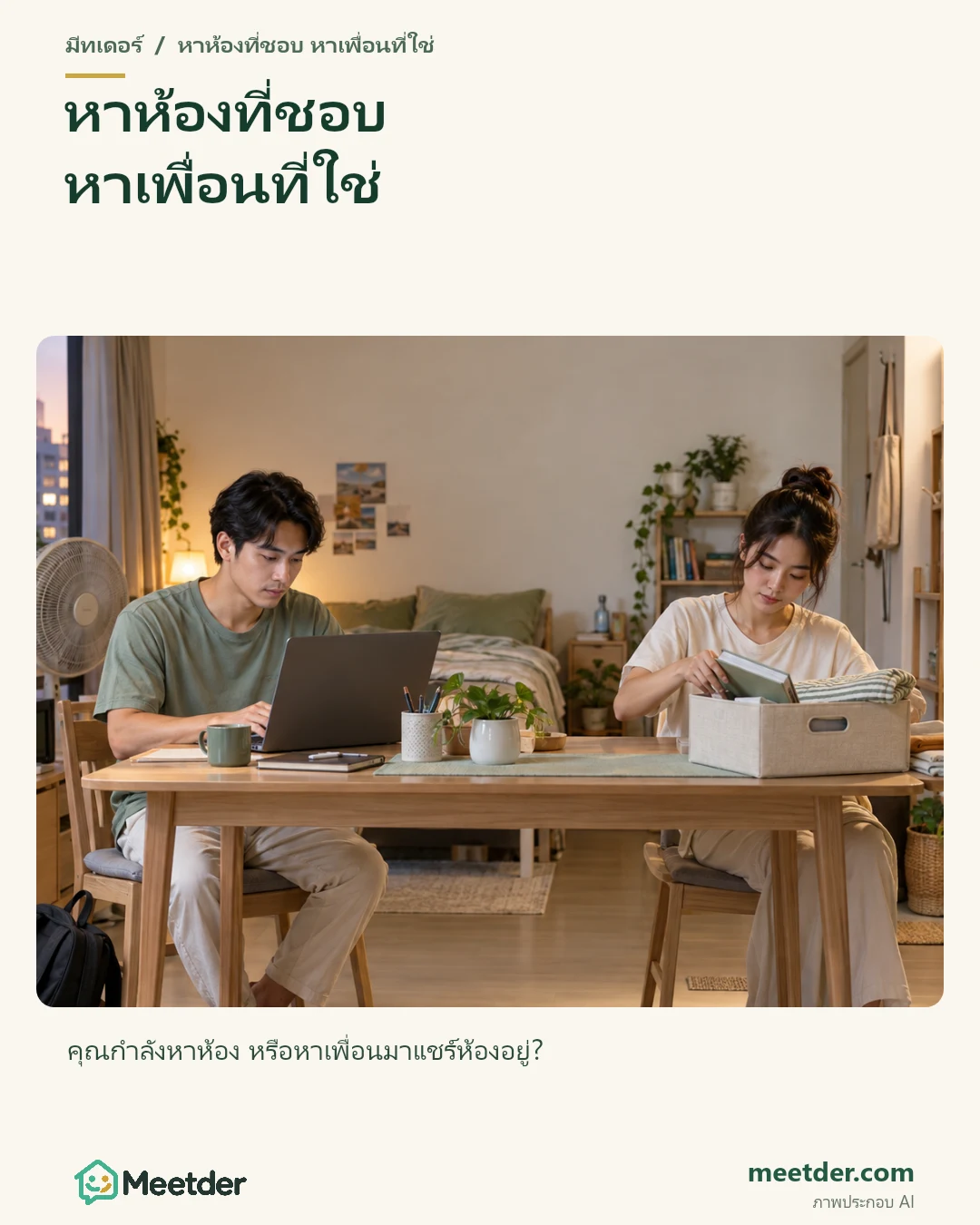 หาห้องที่ชอบ หาเพื่อนที่ใช่