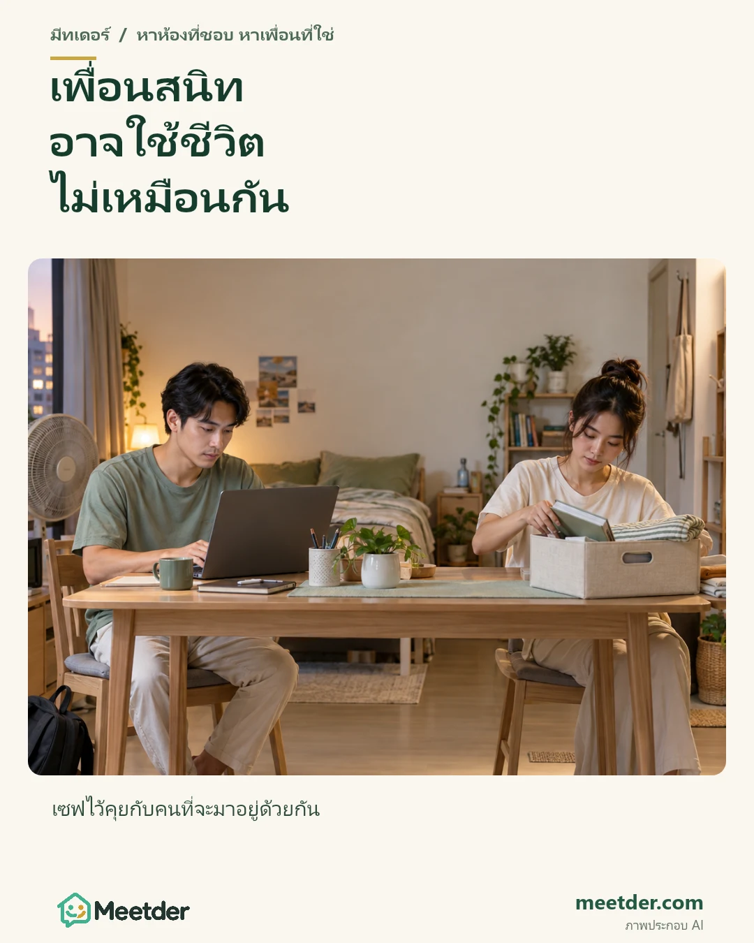 เพื่อนสนิท อาจใช้ชีวิต ไม่เหมือนกัน